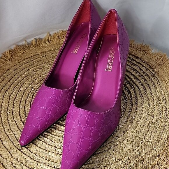 Coup D' Etat Faux Croc Size 8.5 Pumps - Picture 3 of 10